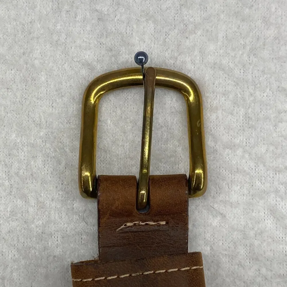 A TAIL WE COULD WAG Belt Adult 36 Handmade Cotton Weave and Leather Traditional